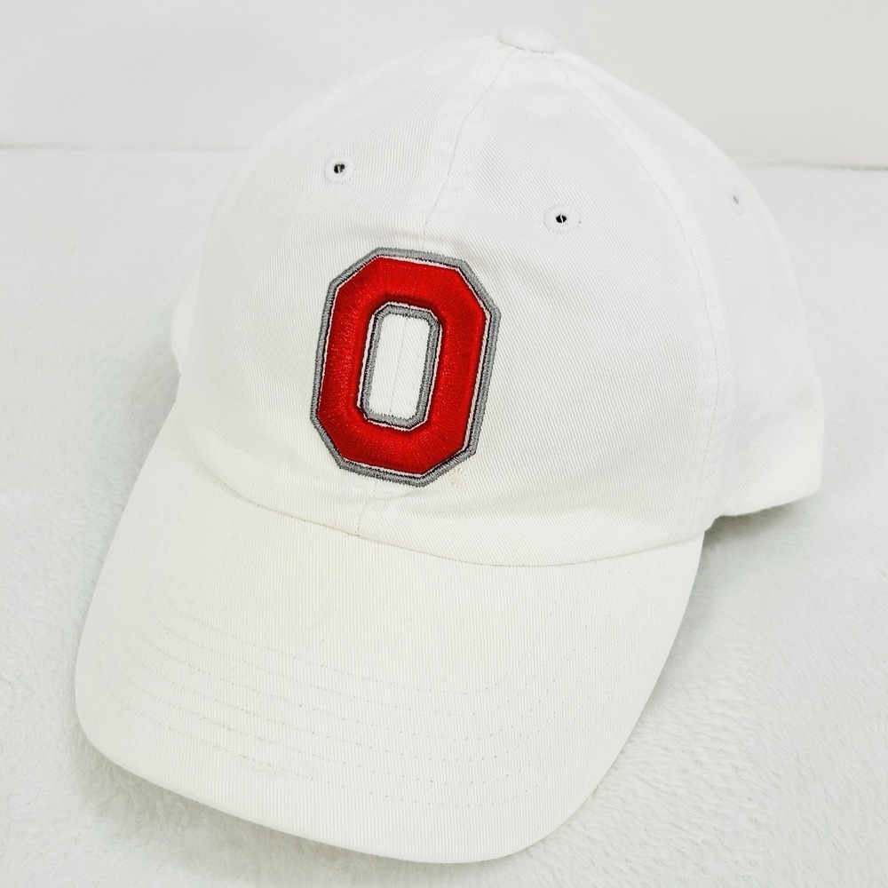 Ohio‎ State University Team Logo Hat Cap Adjustable Strapback White NCAA College